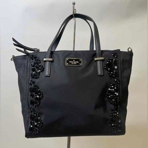 Kate Spade Wilson Road Embellished Alyse Satchel Tote Black Handbag